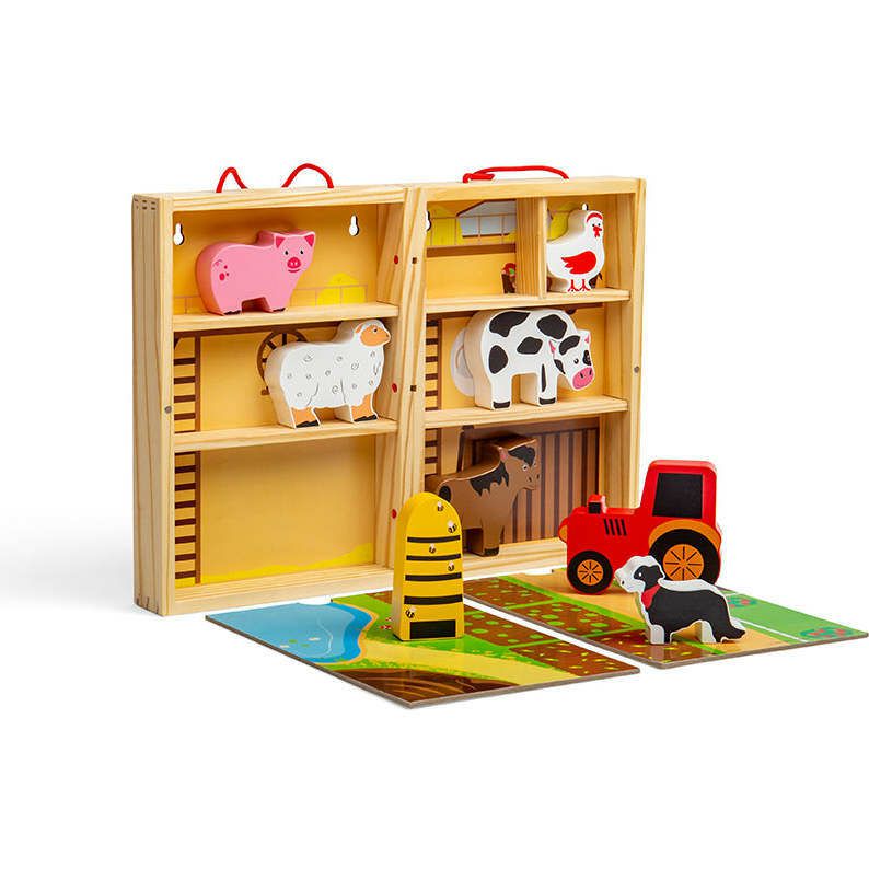 Farm Animal Play Box – Fsc 100% | Educational Toys Educational Toys Educational Toys