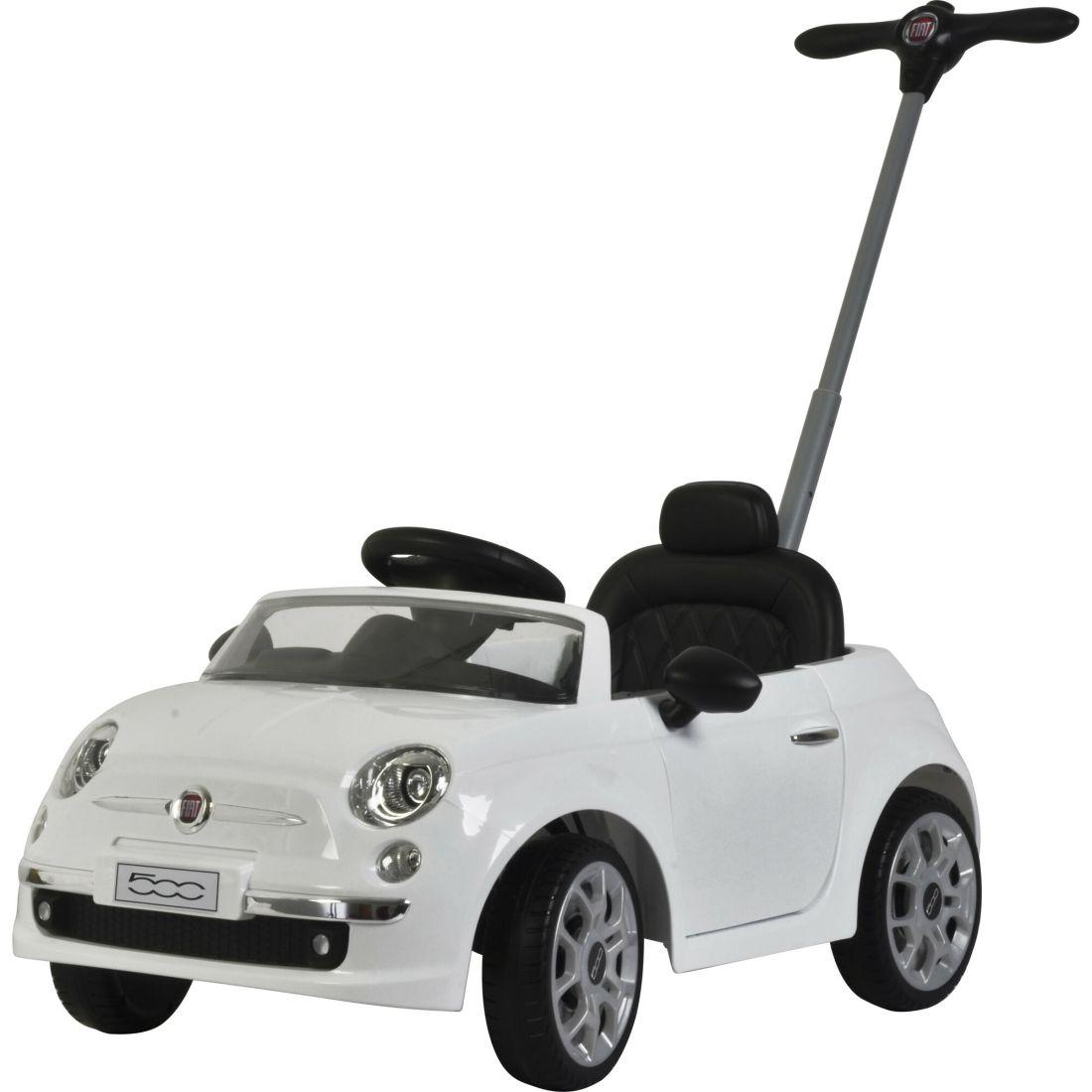 Fiat 500 Push Car, White | Ride-Ons Outdoor Ride-Ons