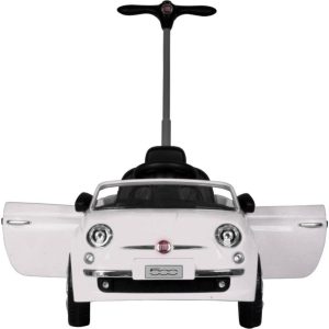 Fiat 500 Push Car, White | Ride-Ons Outdoor Ride-Ons