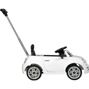 Fiat 500 Push Car, White | Ride-Ons Outdoor Ride-Ons