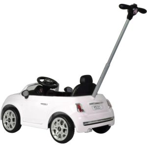 Fiat 500 Push Car, White | Ride-Ons Outdoor Ride-Ons