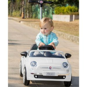 Fiat 500 Push Car, White | Ride-Ons Outdoor Ride-Ons