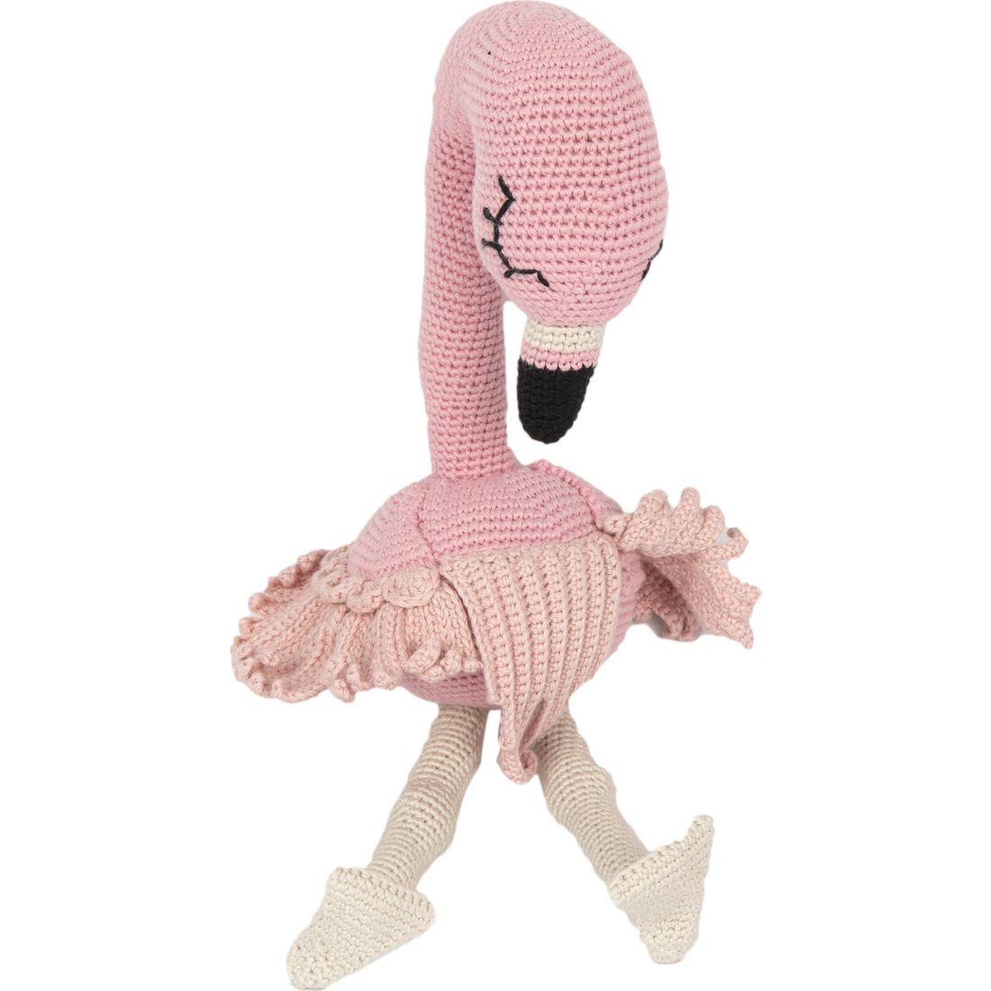 Flamingo Organic Stuffed Animal Handmade Pink Color | Plush Kids Pink