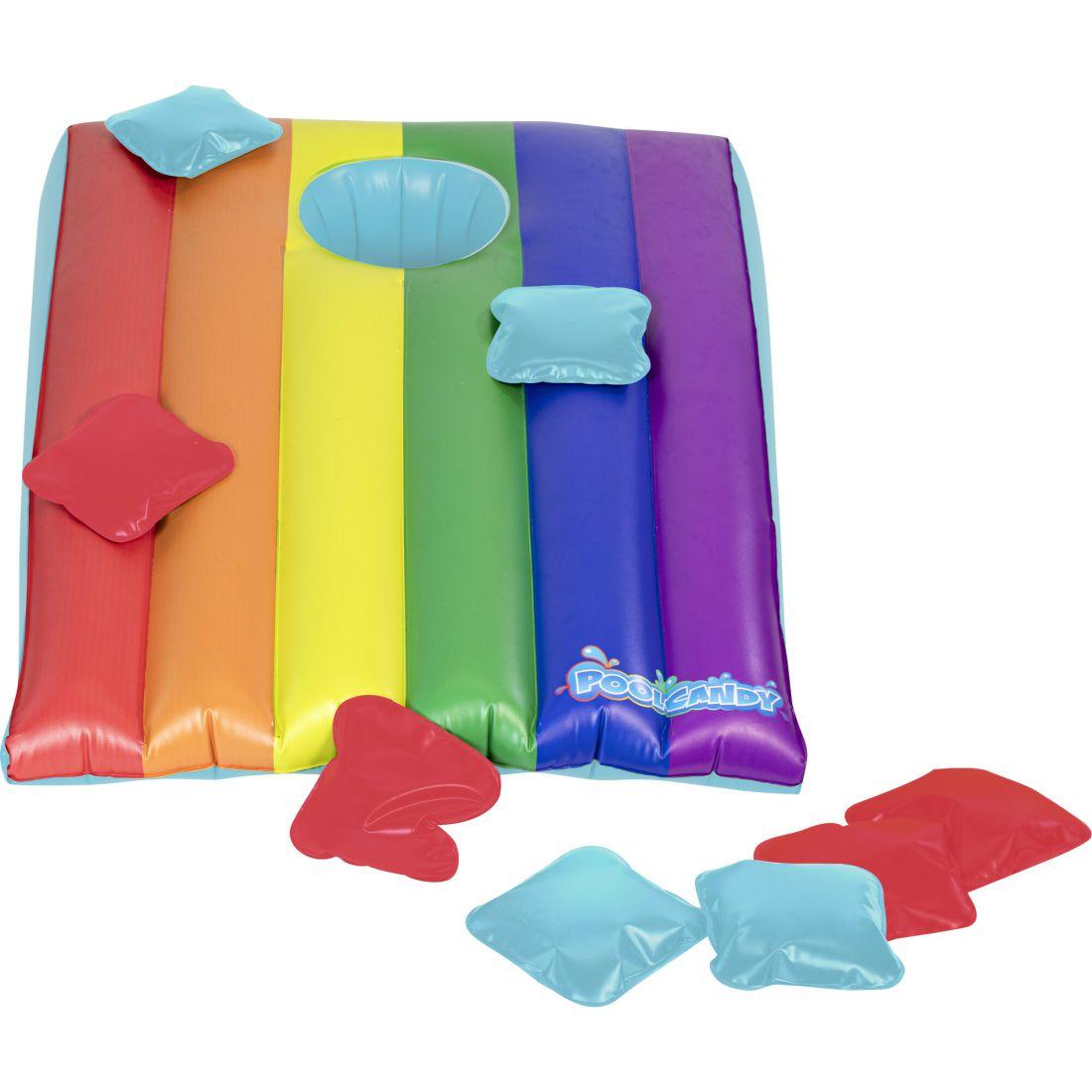 Floating Inflatable Cornhole Toss Rainbow Collection | Yard & Lawn Games Outdoor Multi