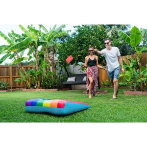 Floating Inflatable Cornhole Toss Rainbow Collection | Yard & Lawn Games Outdoor Multi