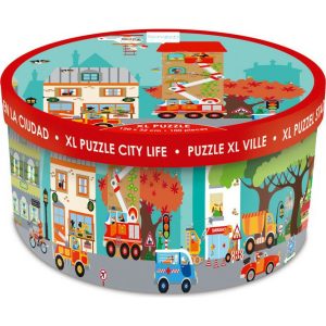 Floor Puzzle City 100 Pcs | Puzzles Imaginative Learning Multi