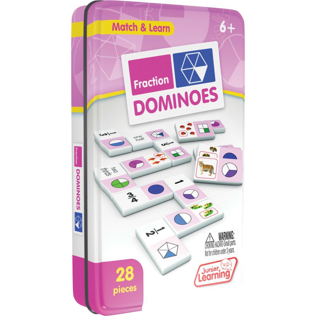 Fraction Dominoes: Skill Development In Fractions | STEM Toys Kids Multi