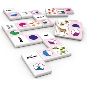 Fraction Dominoes: Skill Development In Fractions | STEM Toys Kids Multi