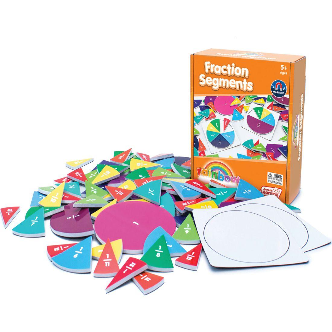 Fraction Segments – Magnetic Activities Learning Set | STEM Toys Kids Multi