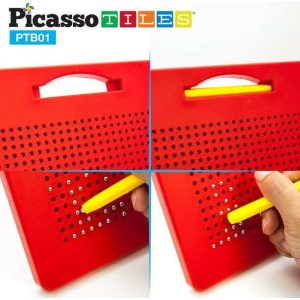 Freestyle Magnetic Drawing Board In Red | Educational Toys Educational Toys Educational Toys