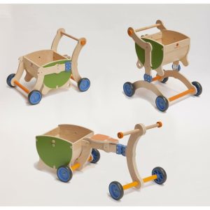 Grow Up Baby Walker | Push & Pull Baby & Toddler Green