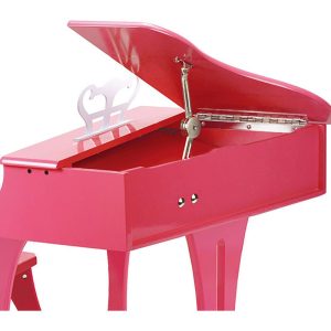 Happy 30 Key Grand Piano With Bench In Pink | Musical Kids Multi