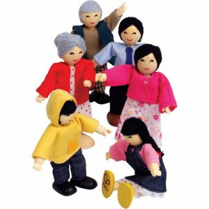 Happy Family Dollhouse Set W/ 6 Asian Dolls | Dollhouses & Accessories Dollhouses & Accessories Dollhouses & Accessories