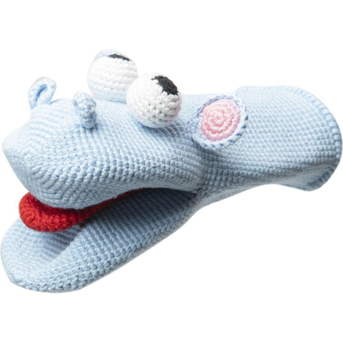 Hippo Organic Knit Hand Puppet | Dolls & Doll Accessories Dolls & Doll Accessories Blue