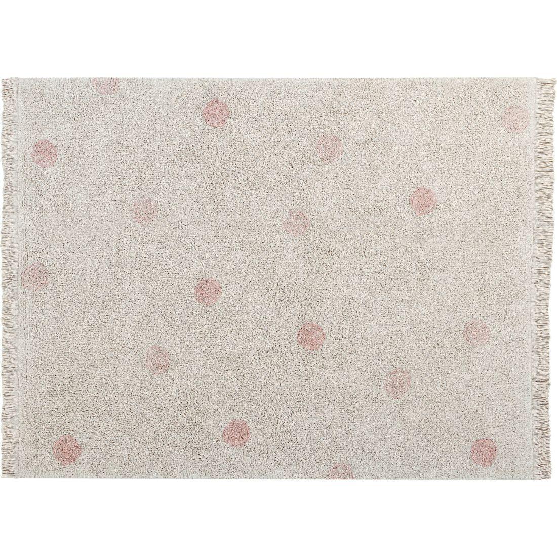 Hippy Dots Washable Rug, Natural/Vintage Nude | Activity Rugs Activity Rugs Activity Rugs