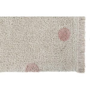 Hippy Dots Washable Rug, Natural/Vintage Nude | Activity Rugs Activity Rugs Activity Rugs