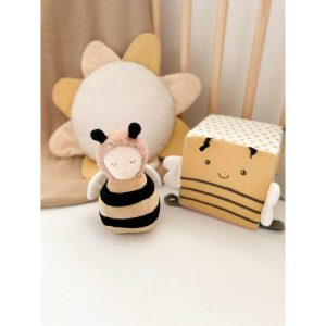 Honey Bee Chime Toy, Yellow And Black | Plush Kids Plush