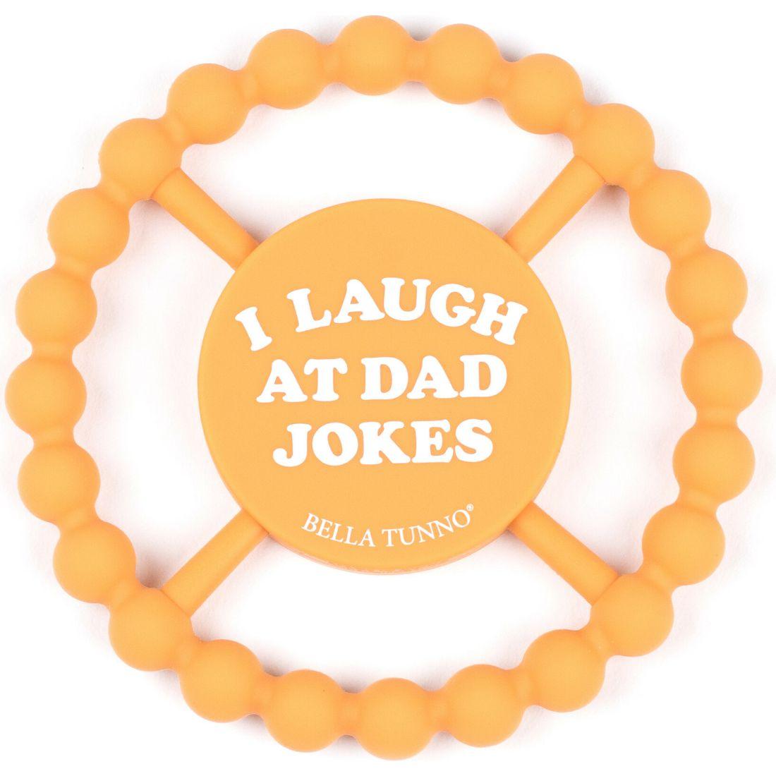 I Laugh At Dad Jokes Teether | Teethers & Rattles Baby & Toddler Orange