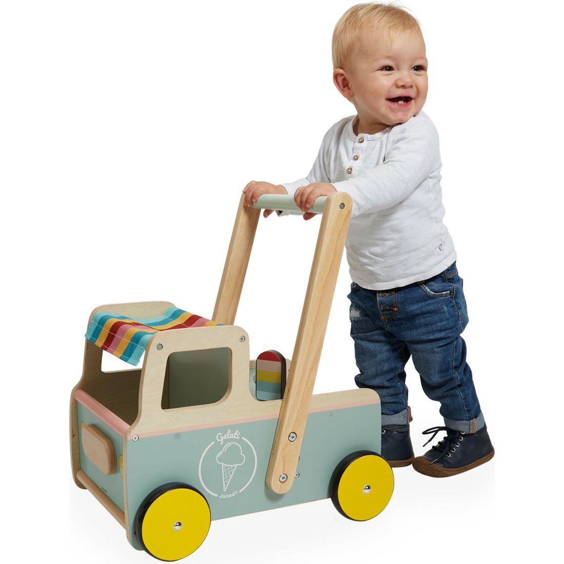 Ice Cream Cart Push Along Trolley | Push & Pull Baby & Toddler Push & Pull