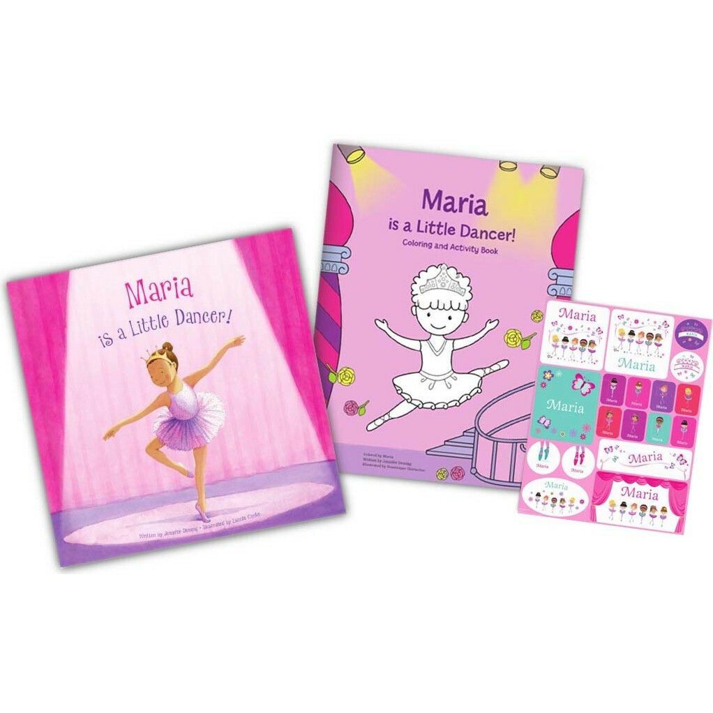 I’M A Little Dancer Personalized Book, Coloring Book And Sticker Gift Set | Books Books Books