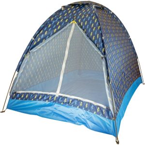 Indoor/Outdoor Camping Play Tent, Lightning Bolts | Yard & Lawn Games Outdoor Blue