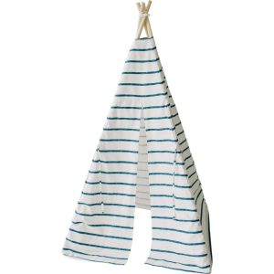 Isaac Play Tent, Blue Stripe | Play Tents & Playhouses Imaginative Learning Blue