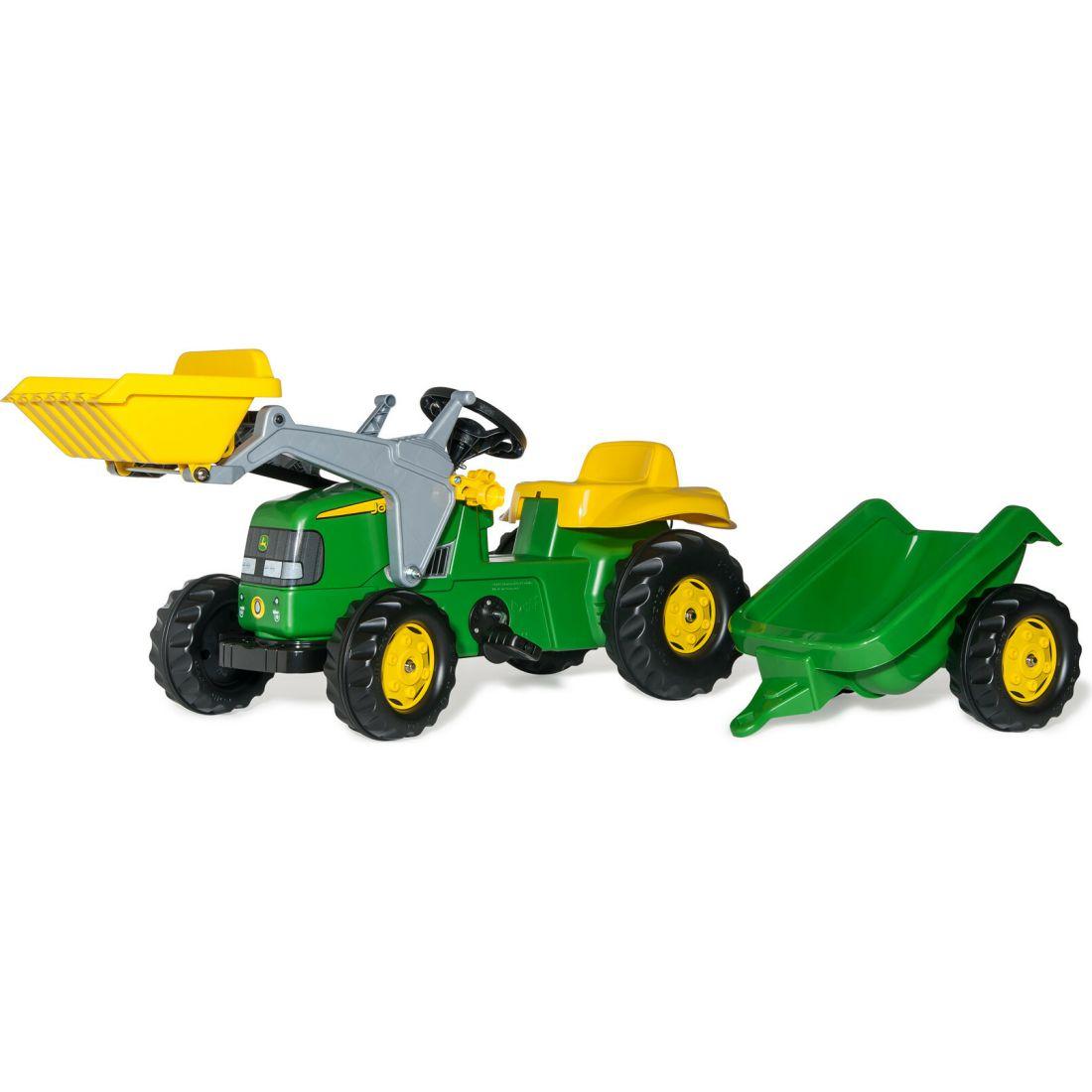 John Deere Kid Tractor W/Trailer | Ride-Ons Outdoor Green