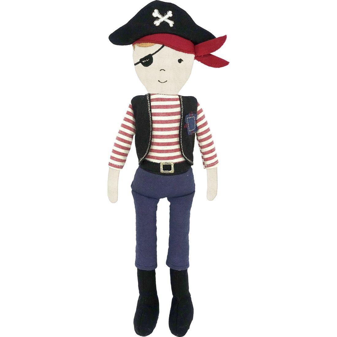 Jolly Roger, Navy And Red Stripe | Plush Baby & Toddler Multi