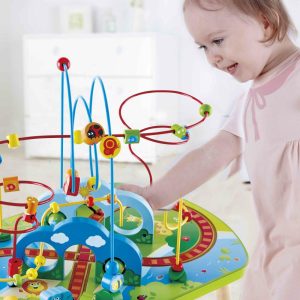 Jungle Adventure Wooden Bead Maze & Railway Track Play Table | Activity Tables Activity Tables Activity Tables