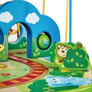 Jungle Adventure Wooden Bead Maze & Railway Track Play Table | Activity Tables Activity Tables Activity Tables