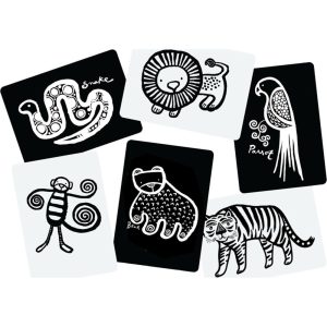 Jungle Art Cards For Baby | Infant Development Baby & Toddler Black