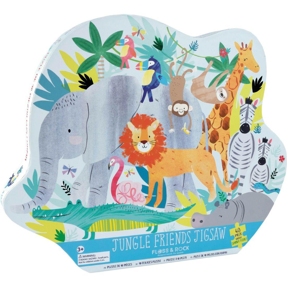 Jungle Friends 40-Piece Puzzle | Puzzles Imaginative Learning Multi