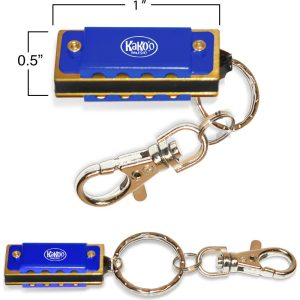 Kako’O Harmonica And Mini Harmonica With Bonus Cloth, Blue | Musical Kids Blue