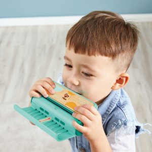 Kids Harmonica In Teal W/ Usb Charging Capabilities | Musical Kids Multi