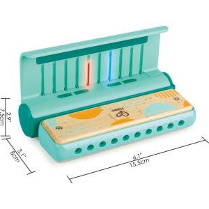 Kids Harmonica In Teal W/ Usb Charging Capabilities | Musical Kids Multi