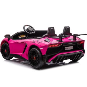 Lamborghini Aventador Sv 24V Brushless Motor Pink | Ride-Ons Outdoor Pink