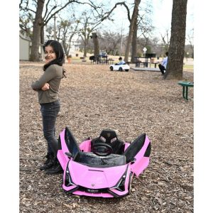 Lamborghini Sian 12V, Pink | Ride-Ons Outdoor Pink