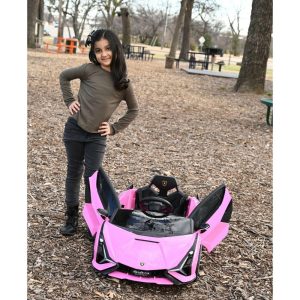 Lamborghini Sian 12V, Pink | Ride-Ons Outdoor Pink