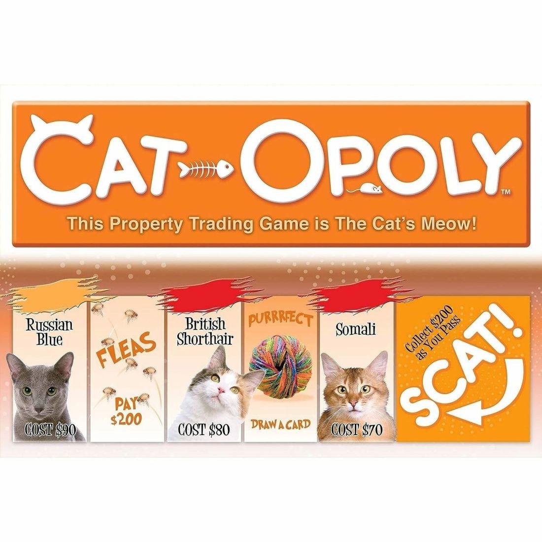 Late For The Sky Cat-Opoly Board Game | Games Games Games