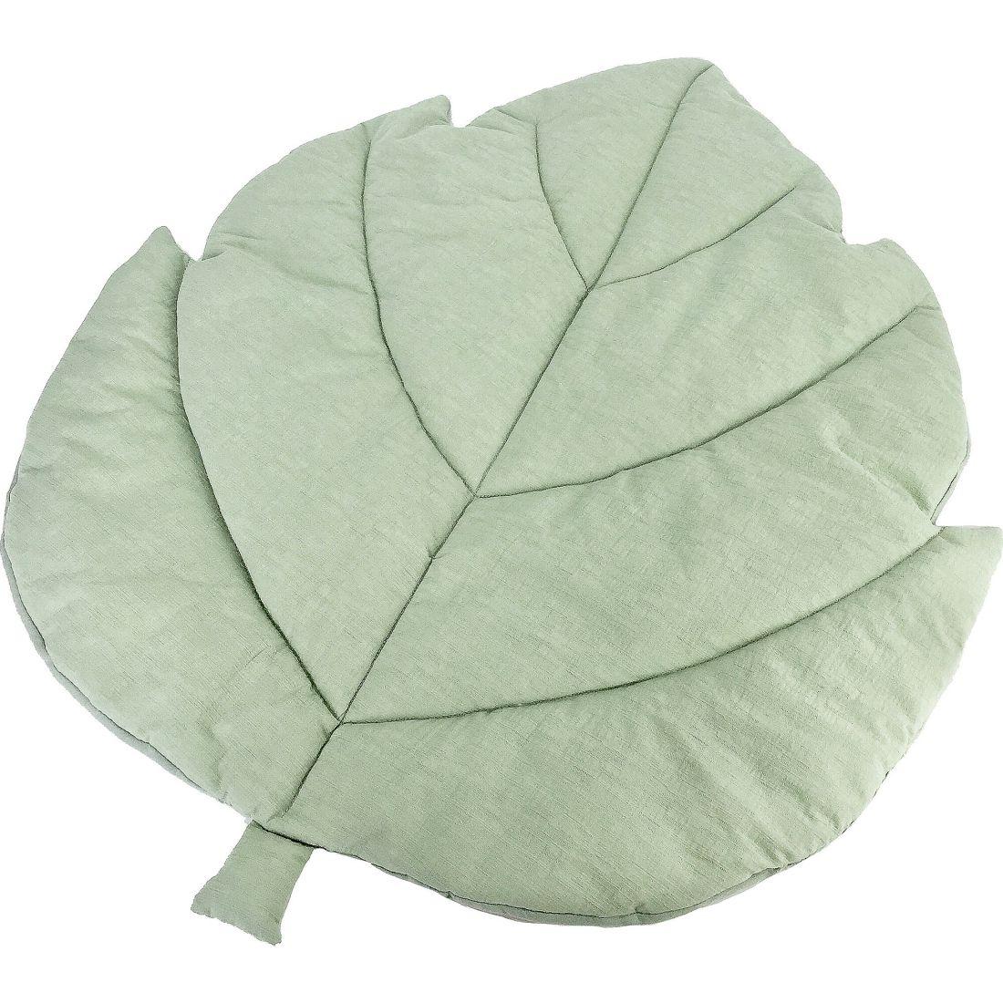 Leaf Play Mat, Sage Green | Plush Baby & Toddler Green