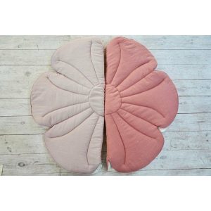 Linen Flower Play Mat, Powder Rose | Activity Gyms & Playmats Activity Gyms & Playmats Activity Gyms & Playmats