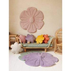 Linen Flower Play Mat, Powder Rose | Activity Gyms & Playmats Activity Gyms & Playmats Activity Gyms & Playmats