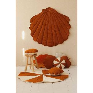 Linen Shell Play Mat, Caramel | Activity Gyms & Playmats Activity Gyms & Playmats Activity Gyms & Playmats