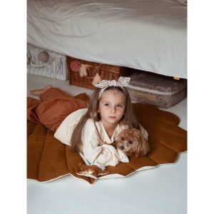 Linen Shell Play Mat, Caramel | Activity Gyms & Playmats Activity Gyms & Playmats Activity Gyms & Playmats