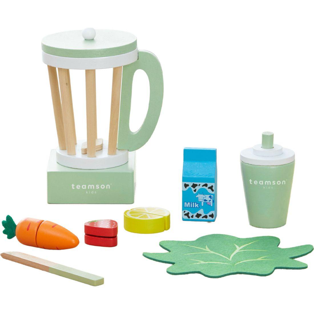 Little Chef Frankfurt Wooden Blender Play Kitchen Accessories, Green | Play Food & Accessories Kids Green