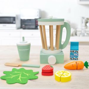 Little Chef Frankfurt Wooden Blender Play Kitchen Accessories, Green | Play Food & Accessories Kids Green