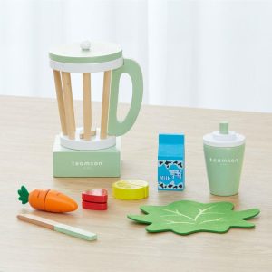 Little Chef Frankfurt Wooden Blender Play Kitchen Accessories, Green | Play Food & Accessories Kids Green