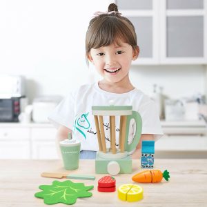 Little Chef Frankfurt Wooden Blender Play Kitchen Accessories, Green | Play Food & Accessories Kids Green