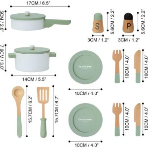 Little Chef Frankfurt Wooden Cookware Accessories | Play Food & Accessories Kids Play Food & Accessories