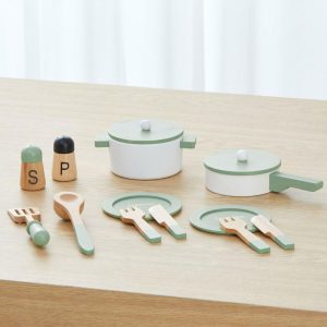 Little Chef Frankfurt Wooden Cookware Accessories | Play Food & Accessories Kids Play Food & Accessories